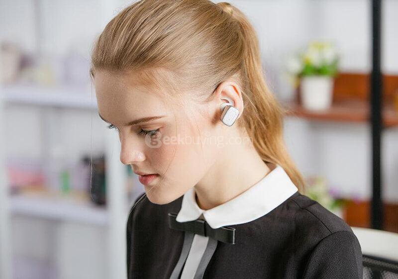 Original Roman Q5 Wireless Bluetooth 4.1 Dual Earphones - Black