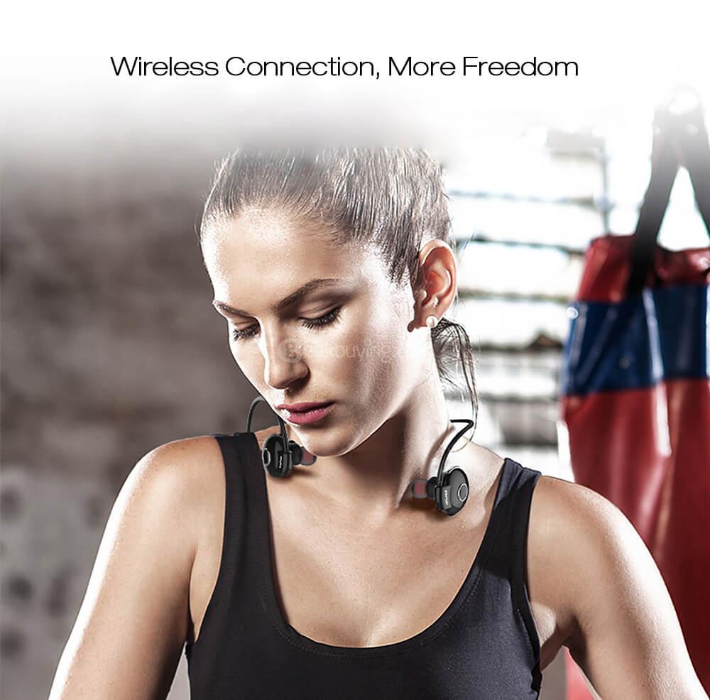 Awei A845BL Bluetooth V4.1 Neckband Earphones - Black