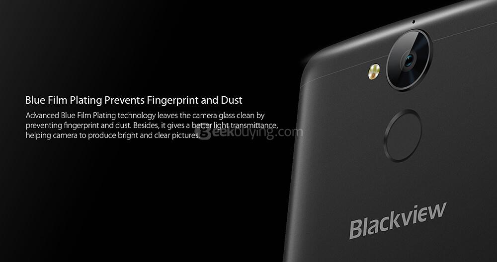 [HK Stock]Blackview P2 Lite 5.5 Inch 4G LTE Smartphone FHD Screen 3GB 32GB MTK6753 13.0MP Cam Android 7.0 6000mAh - Gold
