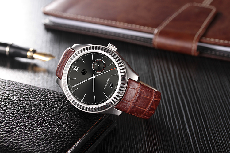 NO.1 D7 Android Smart Watch MTK6572 1.3 Inch 1GB RAM 8GB ROM IP65 Pedometer Heart Rate Monitor Bluetooth WiFi NFC Connection - Black