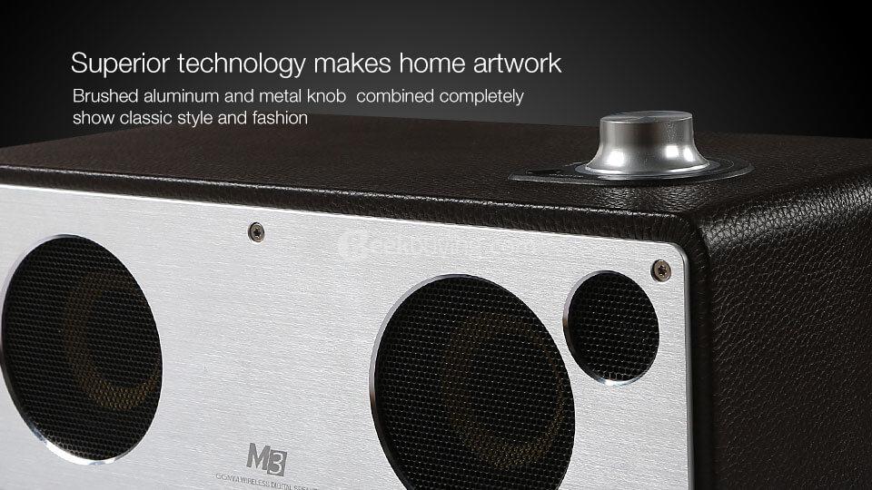 GGMM WS-301 M3 Wireless Bluetooth 4.0 WiFi Digital Speaker - Coffee