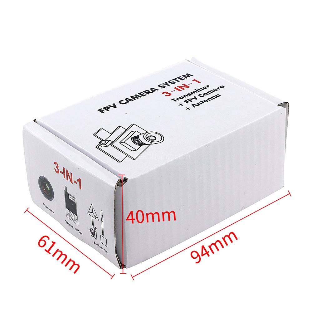 Redpawz JF-03 AIO Super MINI 25/100/200mW Switchable 5.8G 40CH VTX 1/4 CMOS 800TVL FPV Camera - NTSC