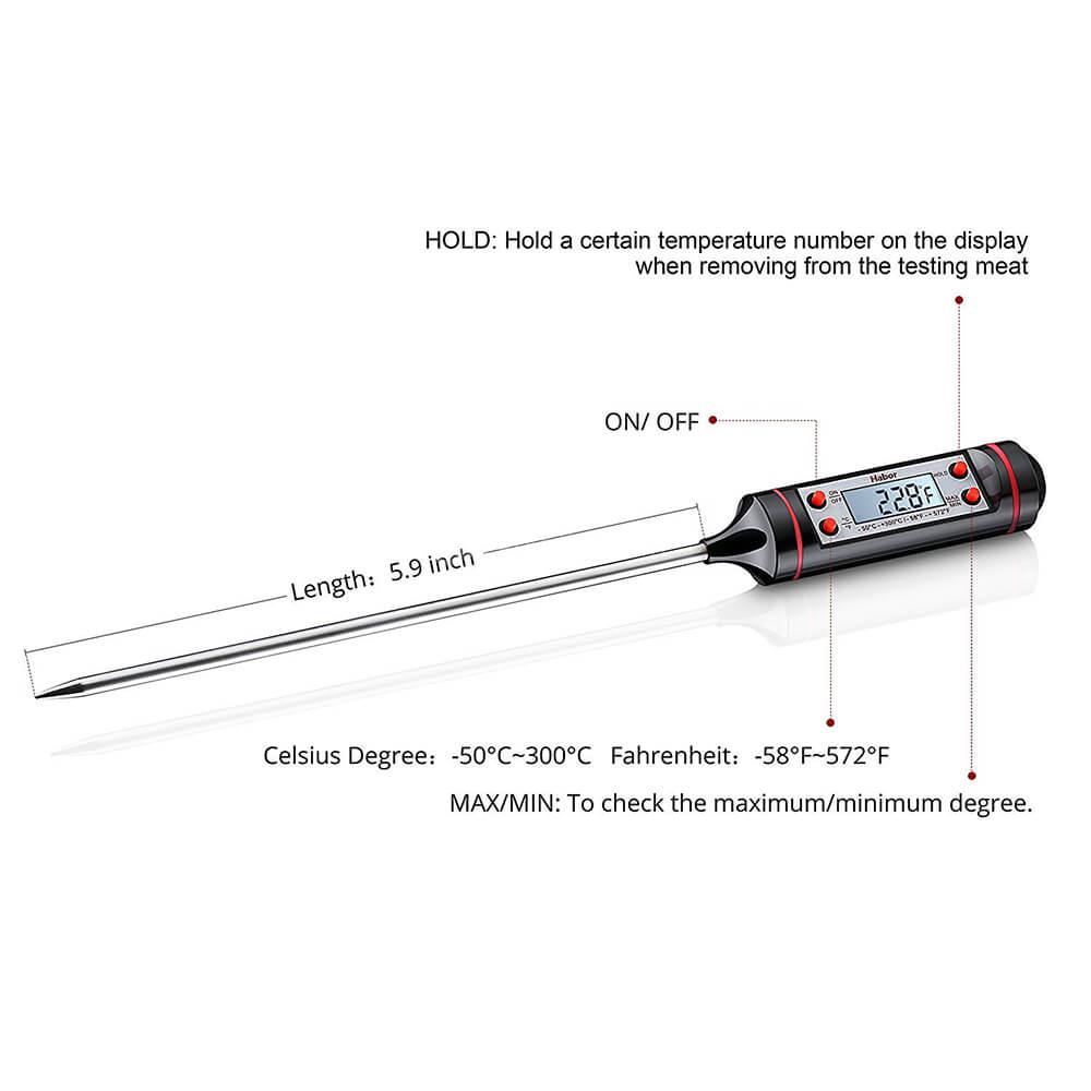 Habor Digital Stainless Cooking Thermometer