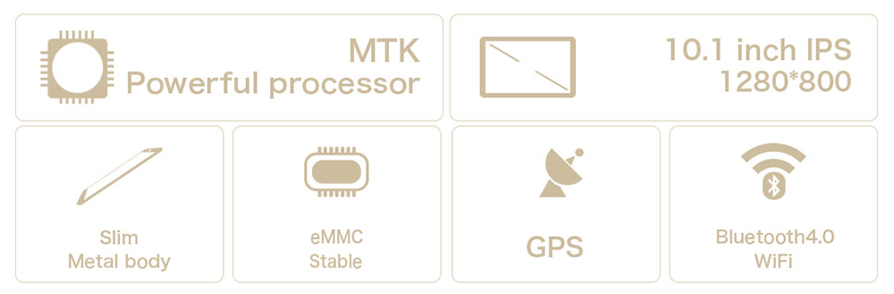 Teclast X10 3G Phablet Android 6.0 Quad Core MT6580 1.3GHz 1GB RAM 16GB ROM Dual Camera Wifi HD IPS Screen 1200*800  - White