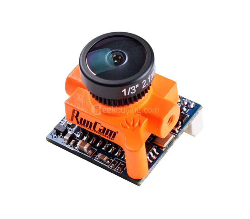 Runcam Micro Swift 2.1mm 1/3 CCD 600TVL IR Blocked FPV Camera for Racing drone - Orange(PAL)