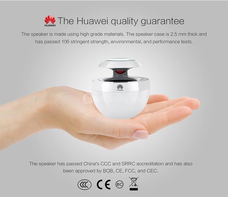 Original Huawei AM08 Little Swan Wireless Bluetooth 4.0 CSR Speaker Touch Control 3D HD Surround Sound Effect - Pink