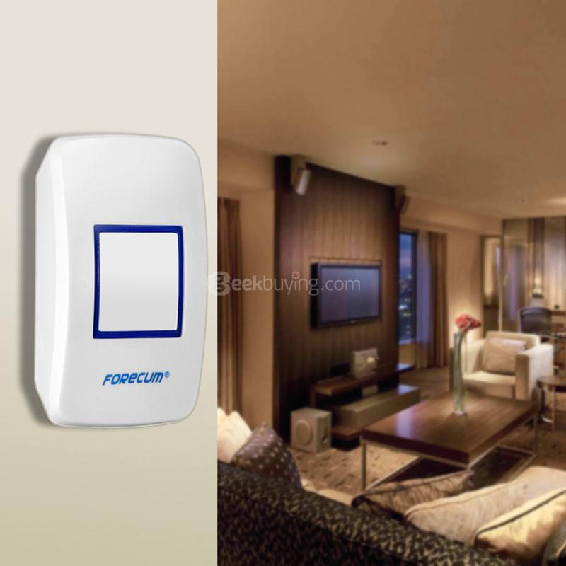 Forecum 8 Doorbell 36 Songs Waterresistant Wireless Remote Control with One Receiver Doorbell 300M