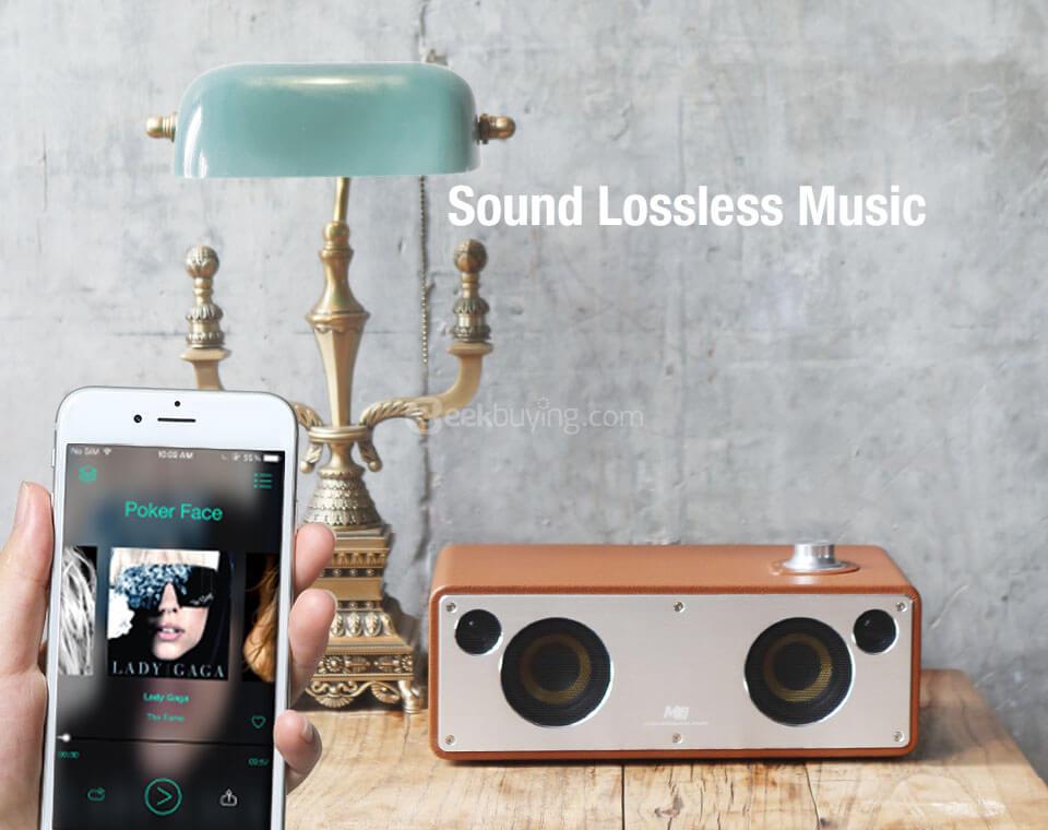 GGMM WS-301 M3 Wireless Bluetooth 4.0 WiFi Digital Speaker - Coffee