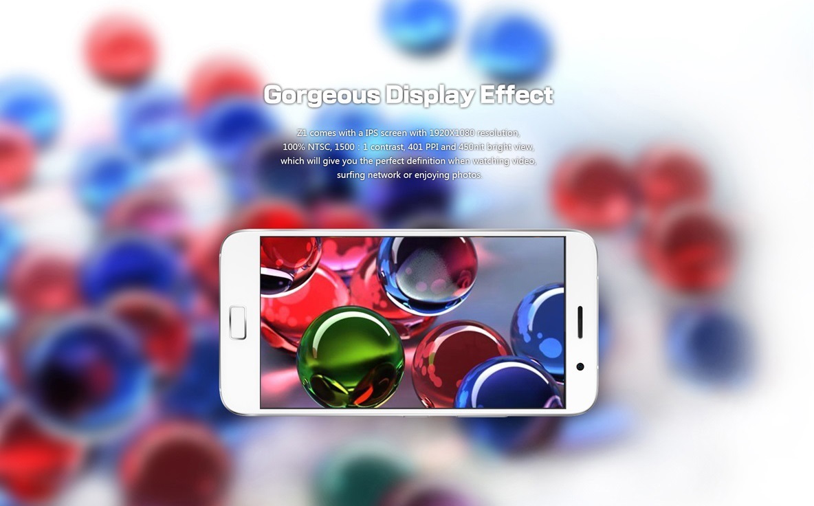 LENOVO ZUK Z1 International Version 5.5Inch 4G LTE  Smartphone FHD  Screen 3GB 64GB Snapdragon 801 13.0MP U-Touch 4100mAh - Gray