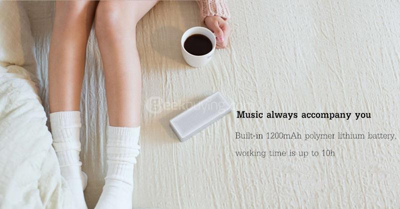 Original Xiaomi Square Box 2 Bluetooth V4.2 1200mAh AUX Line-in Hands-free Wireless Speaker with Mic - White