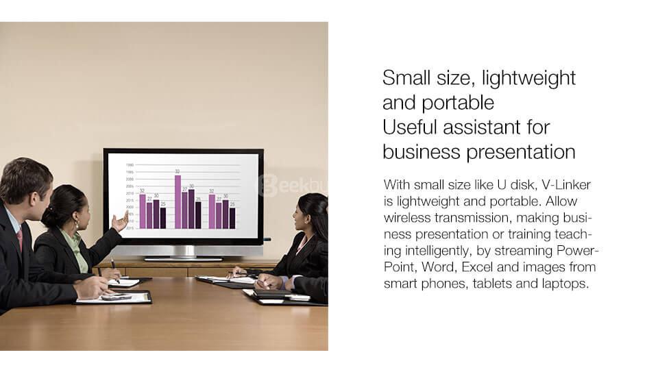 GGMM V-Linker 2.4G/5.8G AC Wireless Display Dongle Supports Airplay MiraCast DLNA EZCast for Android iOS Mac Windows