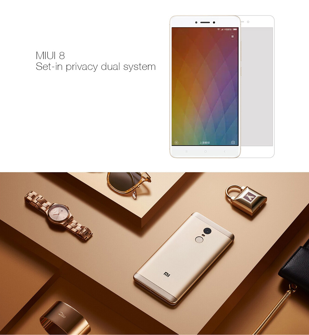 [Package B] Xiaomi Redmi Note 4X 5.5 Inch FHD Screen MIUI 8 Snapdragon 625 Octa-core 2.0GHz 3GB RAM 32GB ROM 4G LTE Smartphone (Silver Gray) + Soft Case + Tempered Glass