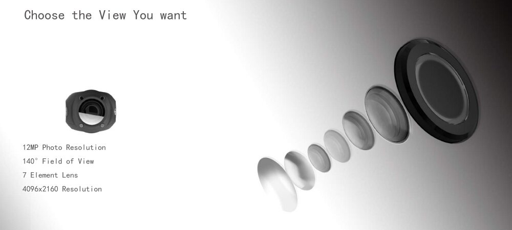 DRIFT GHOST 4K Action Camera Ambarella A9SE Sony IMX117 140 Wide Angle Dual Microphones WiFi 2000mAh Battery for Motorcycles - Black