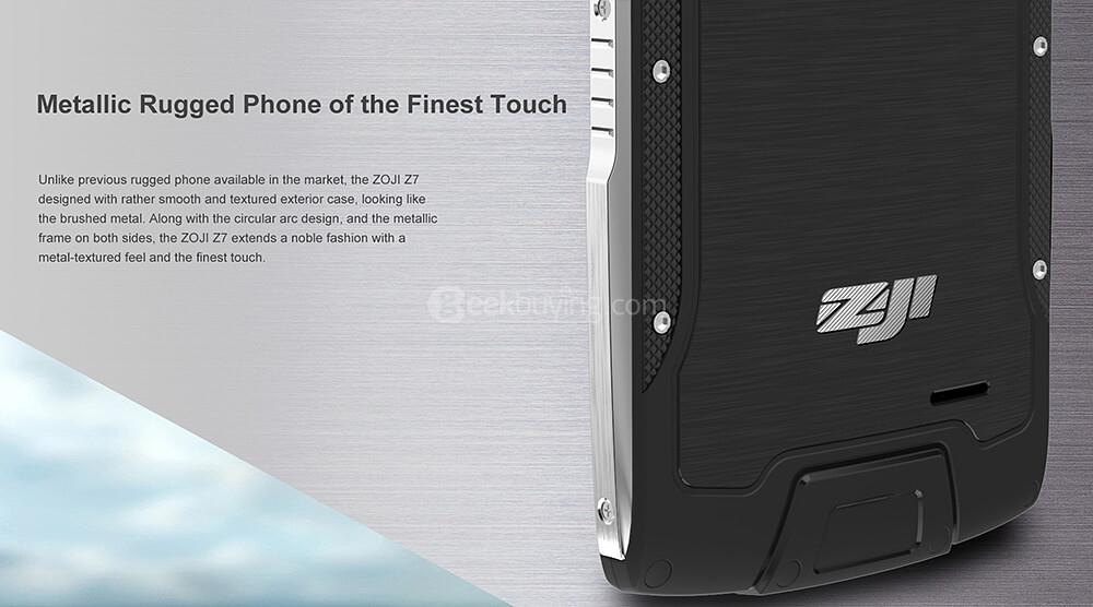 [HK Stock]ZOJI Z7 IP68 waterproof 5.0 Inch HD 2.5D Corning Gorilla Glass 4 Screen 2GB RAM 16GB ROM 8.0MP MT6737 Quad Core 1.3GHz Android 6.0 Smartphone Touch ID 3000mAh - Black