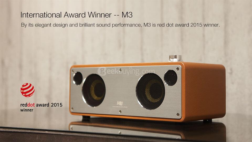 GGMM WS-301 M3 Wireless Bluetooth 4.0 WiFi Digital Speaker - Coffee