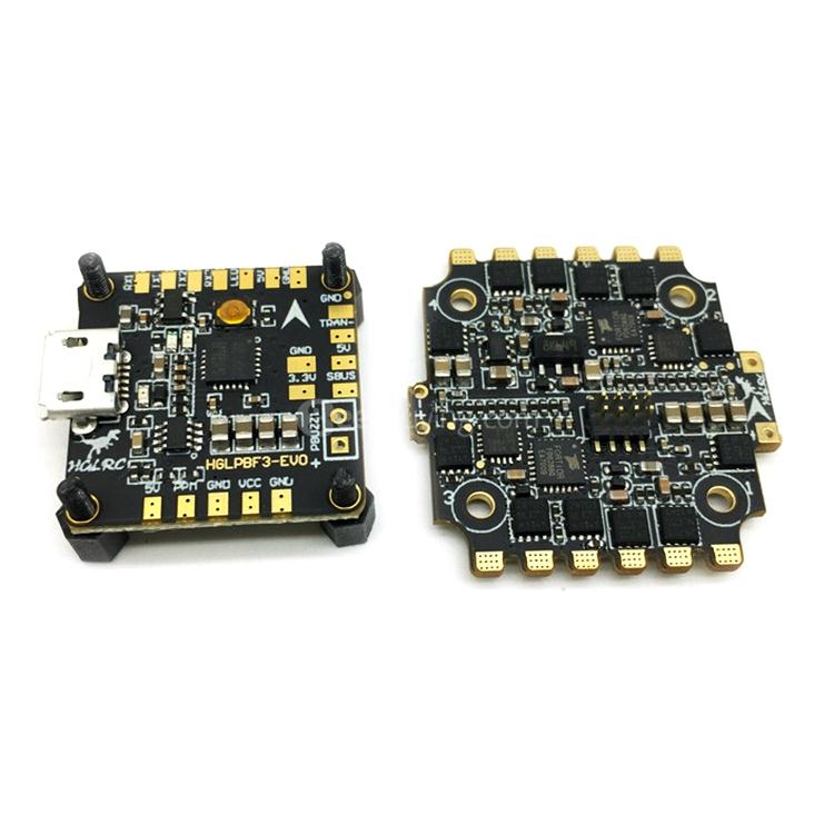 HGLRC XJB V2 20X20mm 6.5g 6DOF Micro F3 EVO Flight Control AIO With BLHeli_S BS25A ESC 4 IN 1 Support 16.5 DSHOT600
