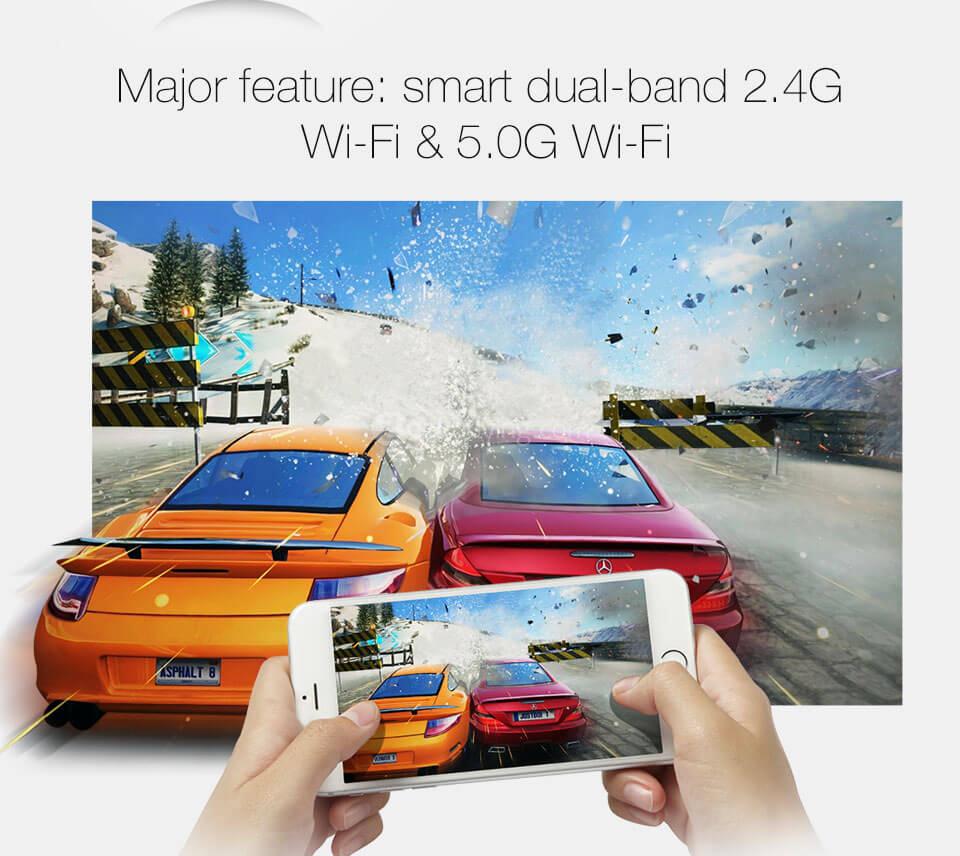 GGMM V-Linker 2.4G/5.8G AC Wireless Display Dongle Supports Airplay MiraCast DLNA EZCast for Android iOS Mac Windows