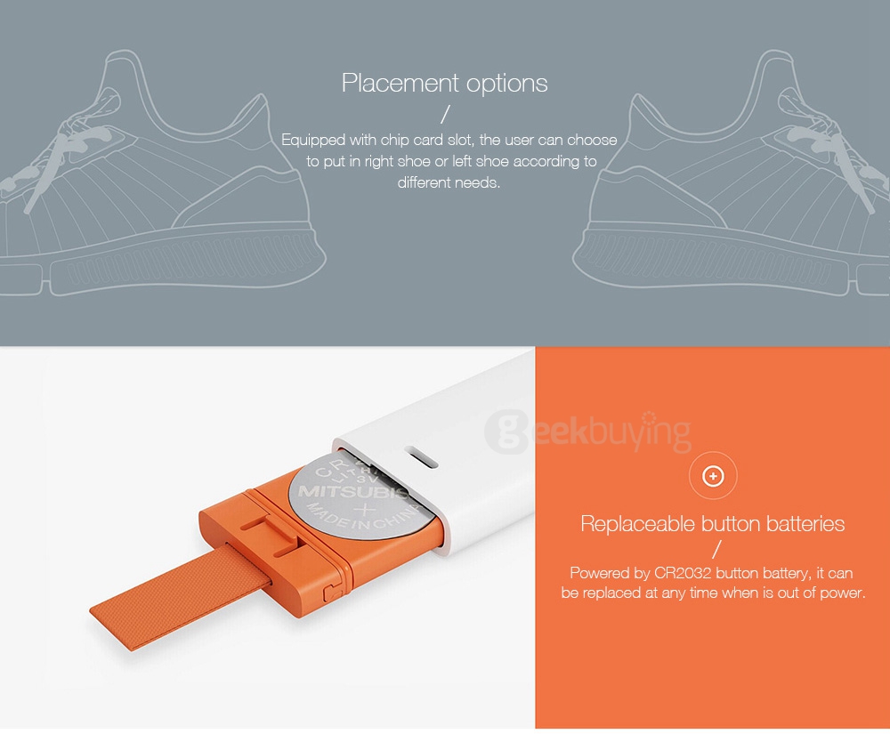 Xiaomi Mijia Smart Shoes 2mm High Elastic Knitting Uppers Fishbone Bionic Structure TPU Inside Mijia Running Shoes - Gray /Size 46 (Man)