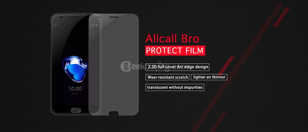 Transparent AllCall Bro Glass Film Original Tempered Glass High Quality Protective Smartphone Film