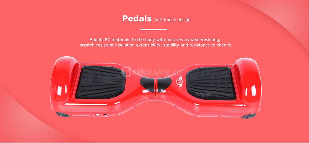 [DE Stock]Megawheels TW01 4400MAH Dual Wheels Self Balancing Electric Scooter Drifting Board - Red