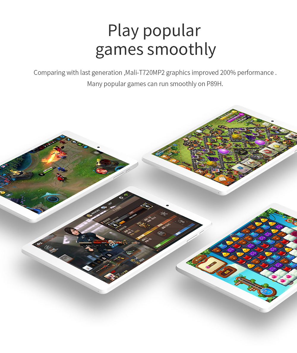 Teclast P89H 7.85 Inch Tablet Android 6.0 MT8163 Mali-T720MP2 1GB RAM 16GB ROM GPS Bluetooth IPS Display Touch Screen Dual Camera - White