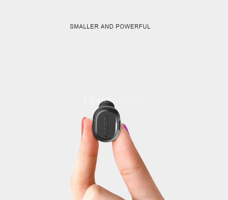 Dacom K28 Mini Sport Stealth Wireless Bluetooth 4.1 Earphone Headphone with Mic - Black
