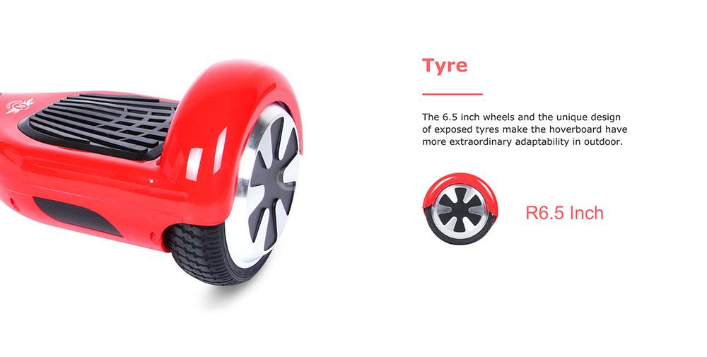 [DE Stock]Megawheels TW01 4400MAH Dual Wheels Self Balancing Electric Scooter Drifting Board - Red