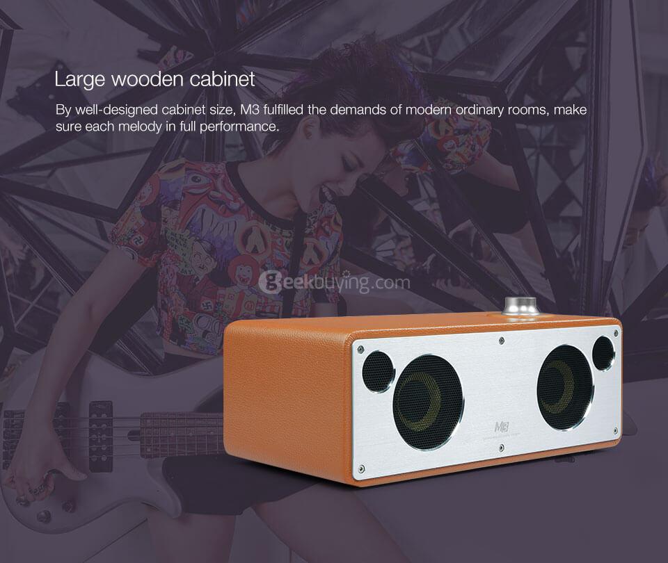 GGMM WS-301 M3 Wireless Bluetooth 4.0 WiFi Digital Speaker - Coffee