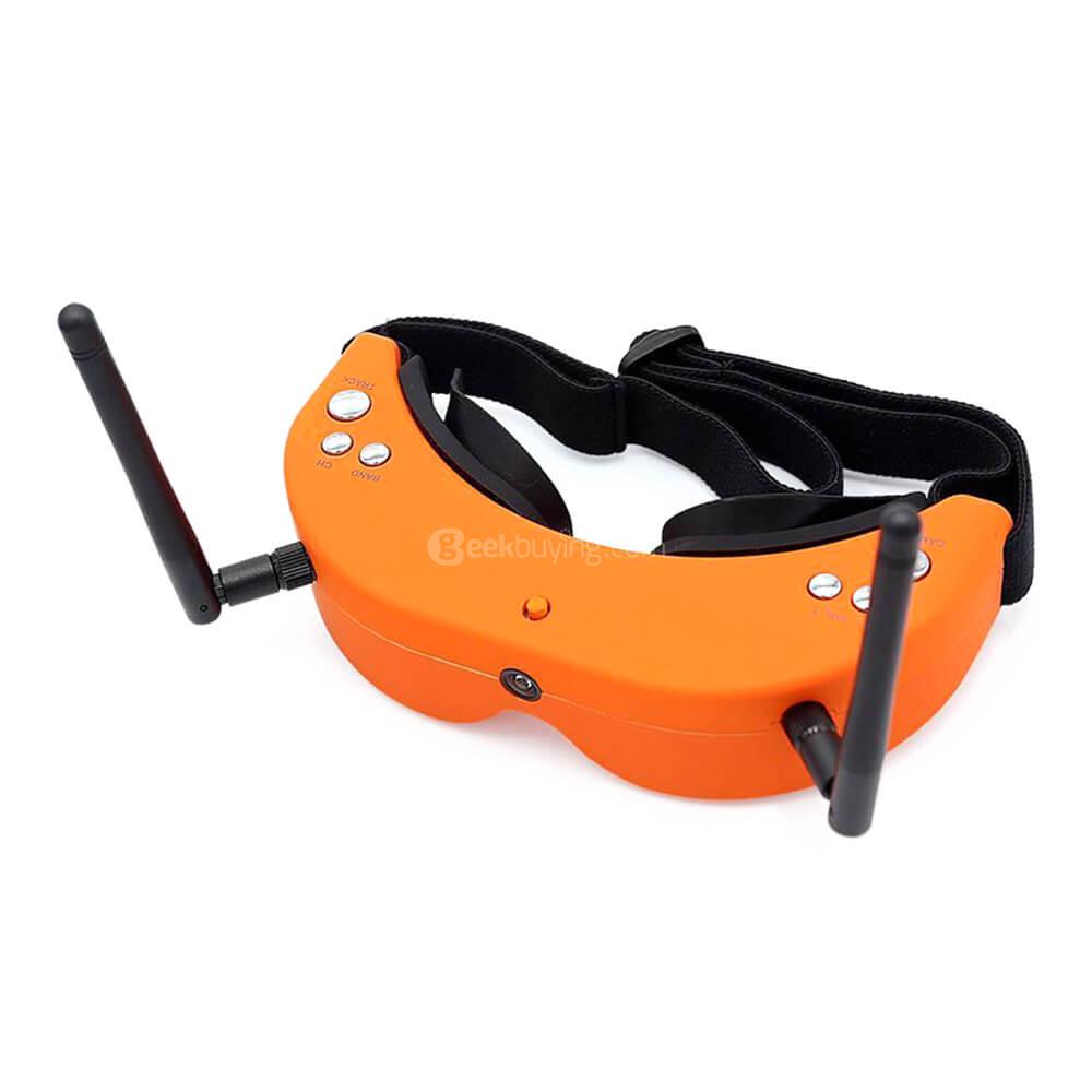 Skyzone 01S 5.8G 48CH 854 X 480 FPV Goggles with 640 X 480 FOV 120 Degree Front Cam Lens Adjustable - Orange