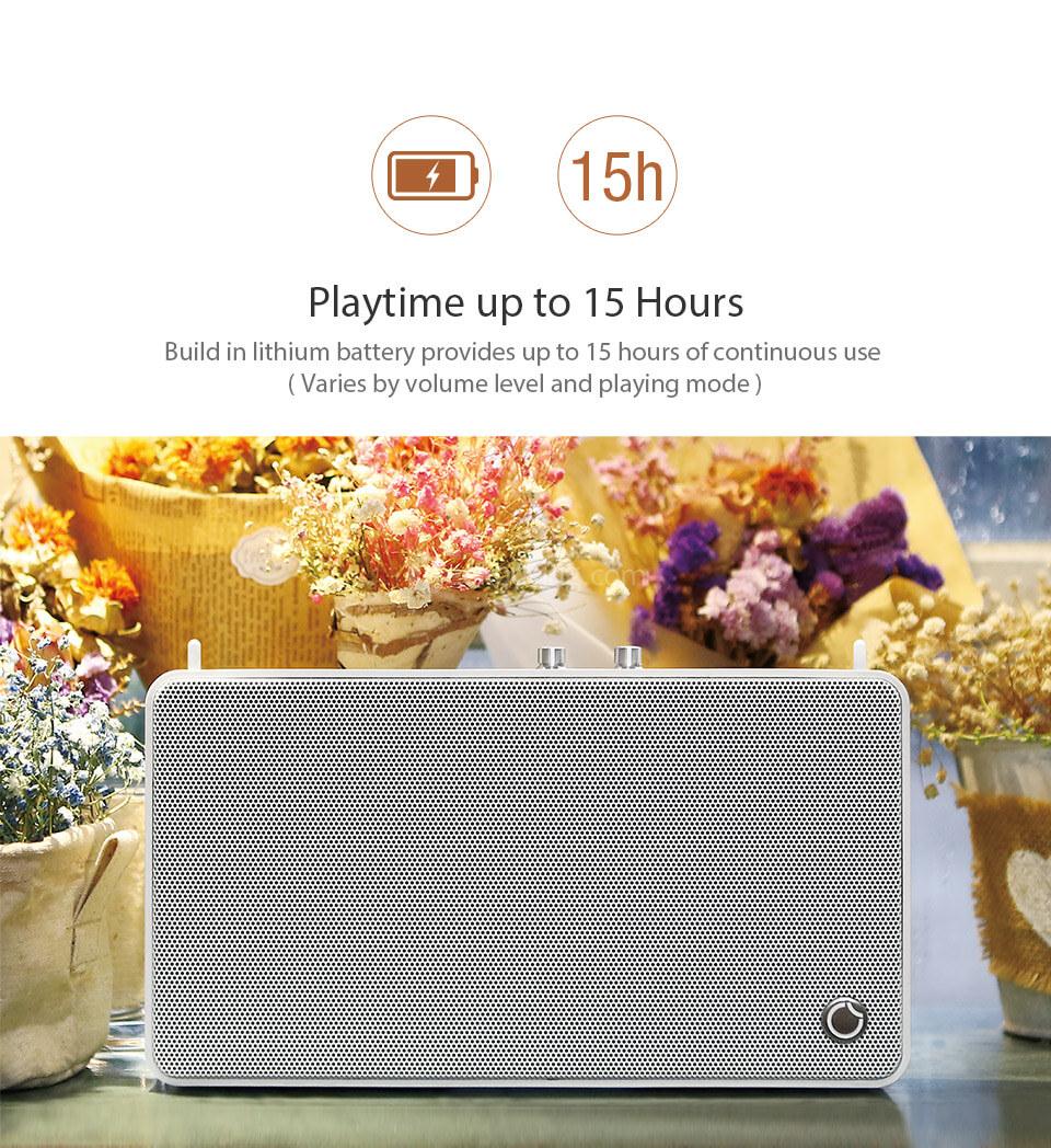 GGMM E5-100 Wireless Bluetooth 4.0 WiFi Stereo Sound Portable Smart Speaker - Black