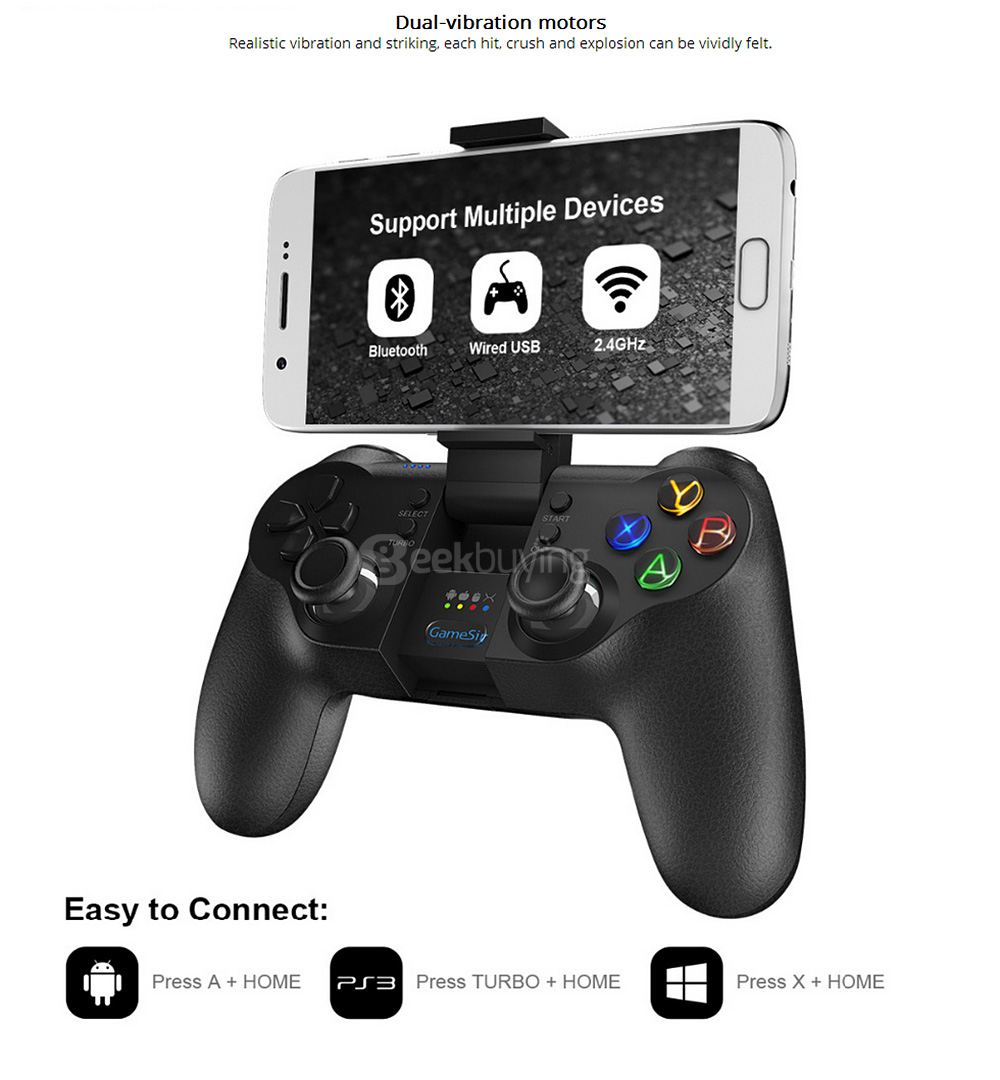 GameSir T1s Enhanced Edition Wireless/Wired Gamepad Black