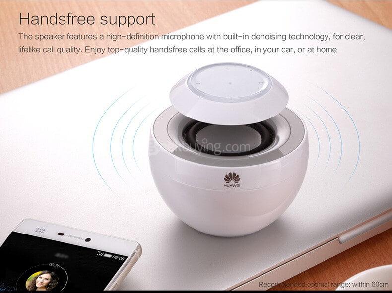 Original Huawei AM08 Little Swan Wireless Bluetooth 4.0 CSR Speaker Touch Control 3D HD Surround Sound Effect - Pink