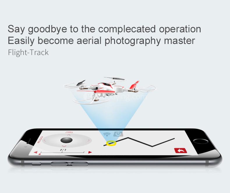 SYMA X56W WIFI FPV With Foldable Arm Pointing Flight Mode 4CH 6Axis Gyro RC Quadcopter RTF - White