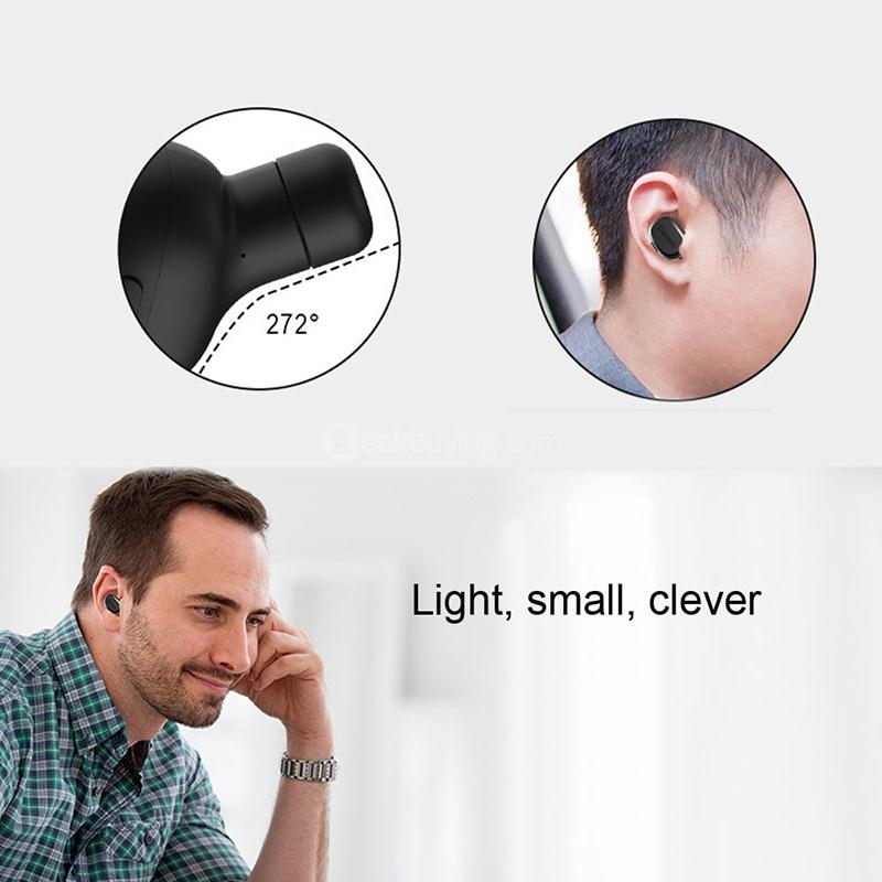 Dacom K28 Mini Sport Stealth Wireless Bluetooth 4.1 Earphone Headphone with Mic - Black