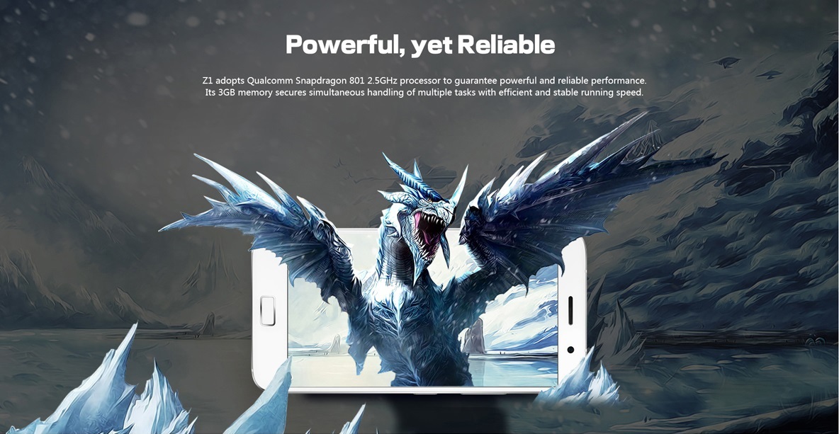 LENOVO ZUK Z1 International Version 5.5Inch 4G LTE  Smartphone FHD  Screen 3GB 64GB Snapdragon 801 13.0MP U-Touch 4100mAh - Gray