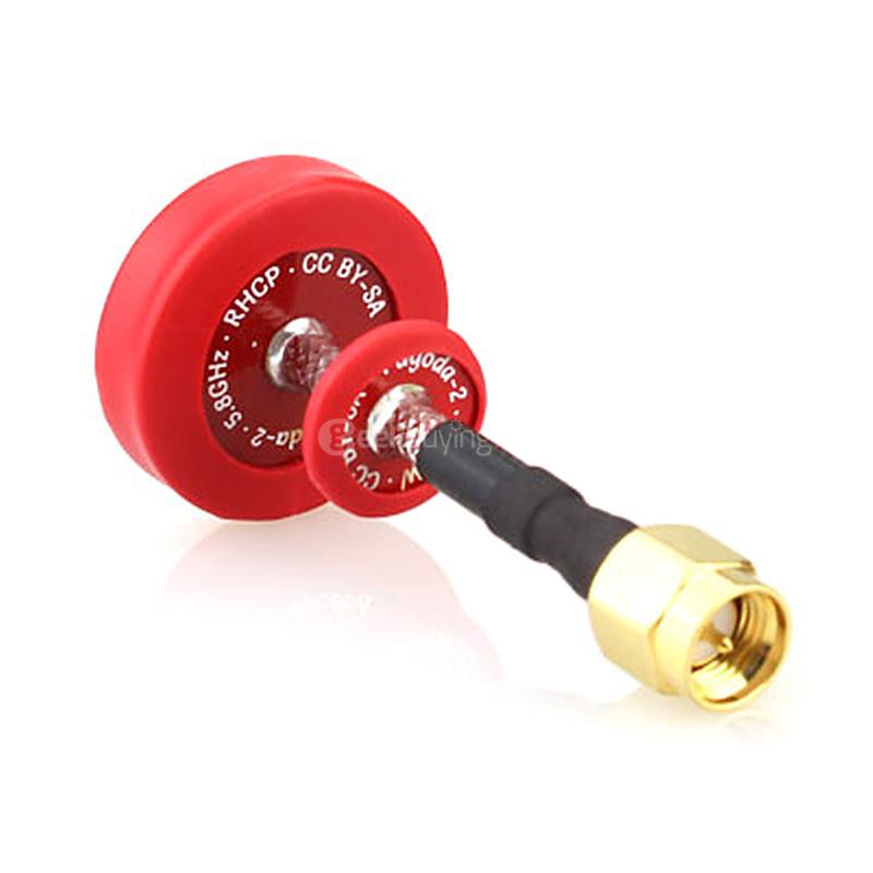 2PCS Emax Pagoda 2 5.8GHz 50mm RHCP FPV Antenna SMA-plug - Red