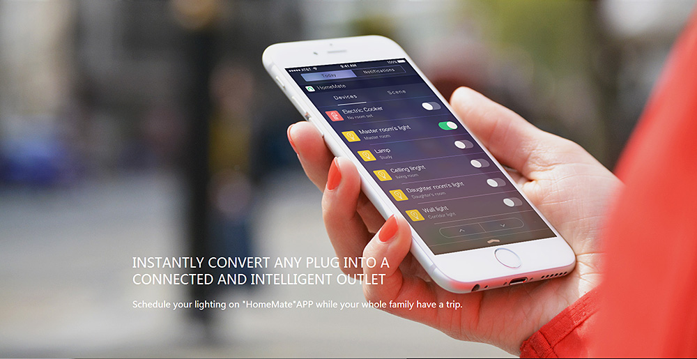 Orvibo S31 Smart WiFi Socket APP Control Timer Setting with US Plug - Red