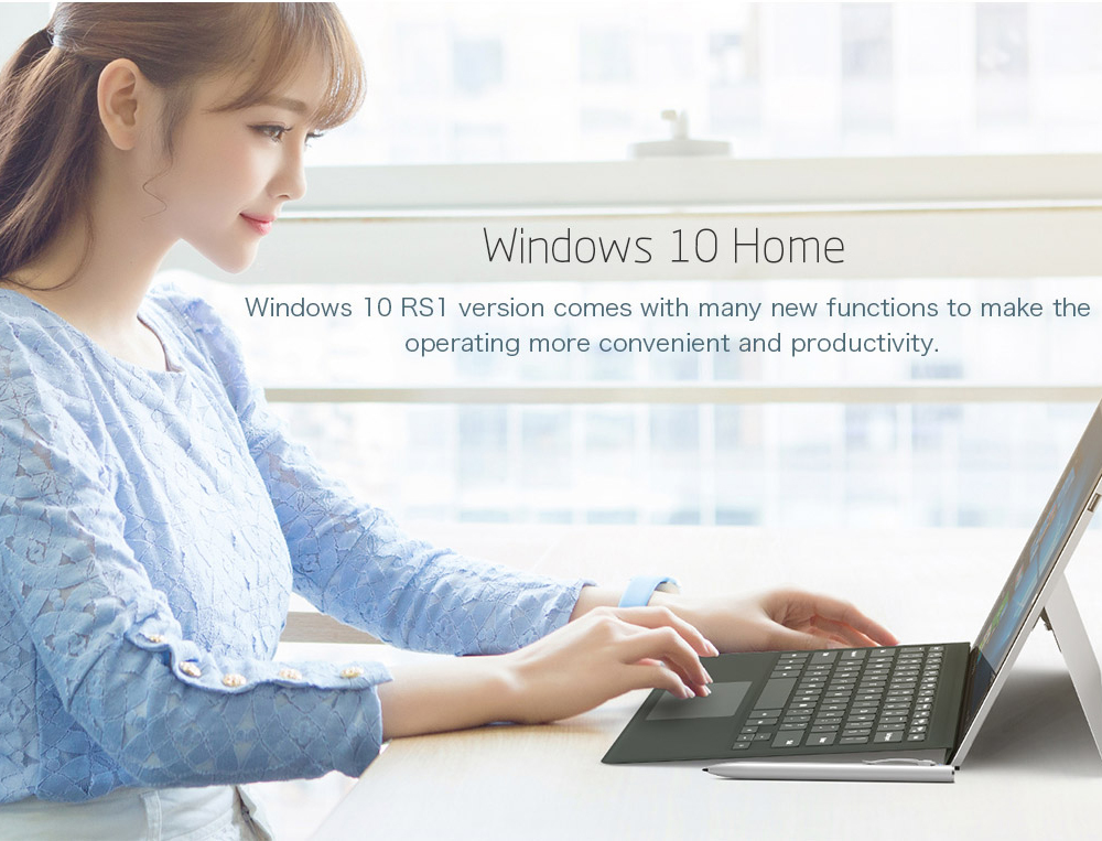 Teclast X5 Pro 2in1 Tablet 12.2 Inch 7th Gen Intel Core M3 Processor Dual Core 2.6GHz 8GB RAM 256GB SSD Type-C Windows 10 1920*1200 -Silver