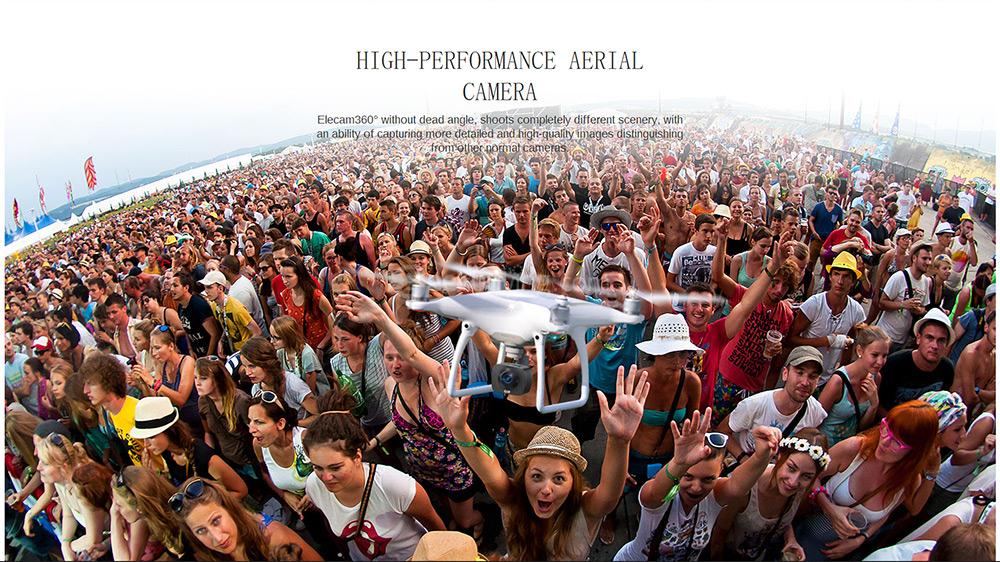 ELE CAM 360 Panoramic Action Camera SPCA6350M F2.0 Dual Lens OV4689 1080P@30fps Sport Camera