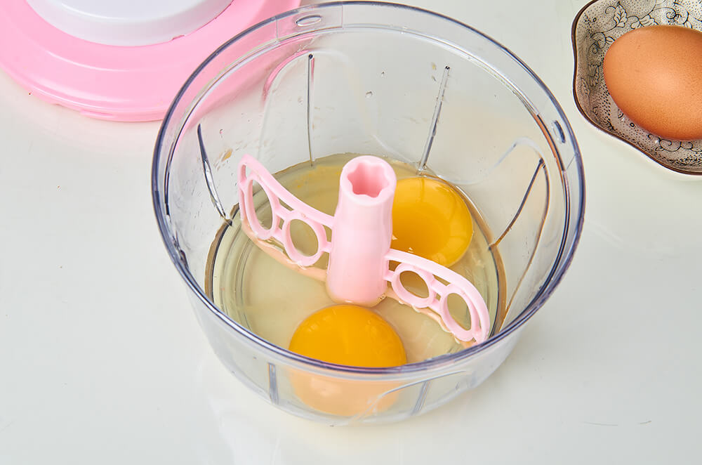 Manual Food Chopper Hand-Powered Food Chopper 1000ML -Pink