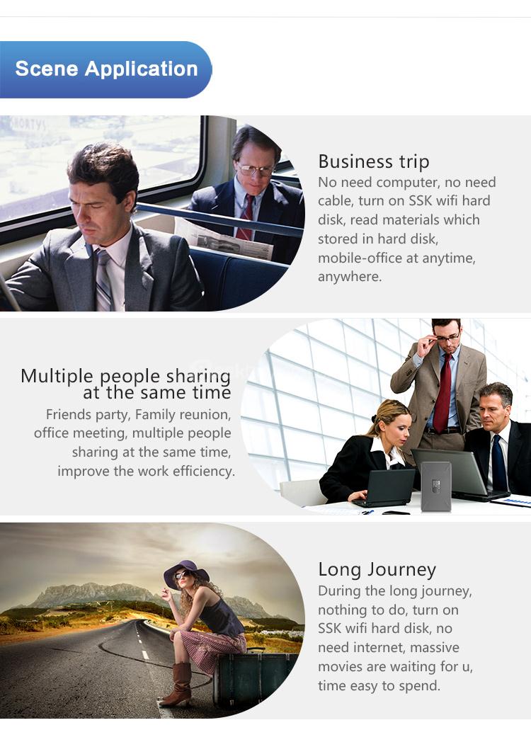 SSK SSM-F100 3TB Smart WIFI Home Cloud External Storage Hard Drive