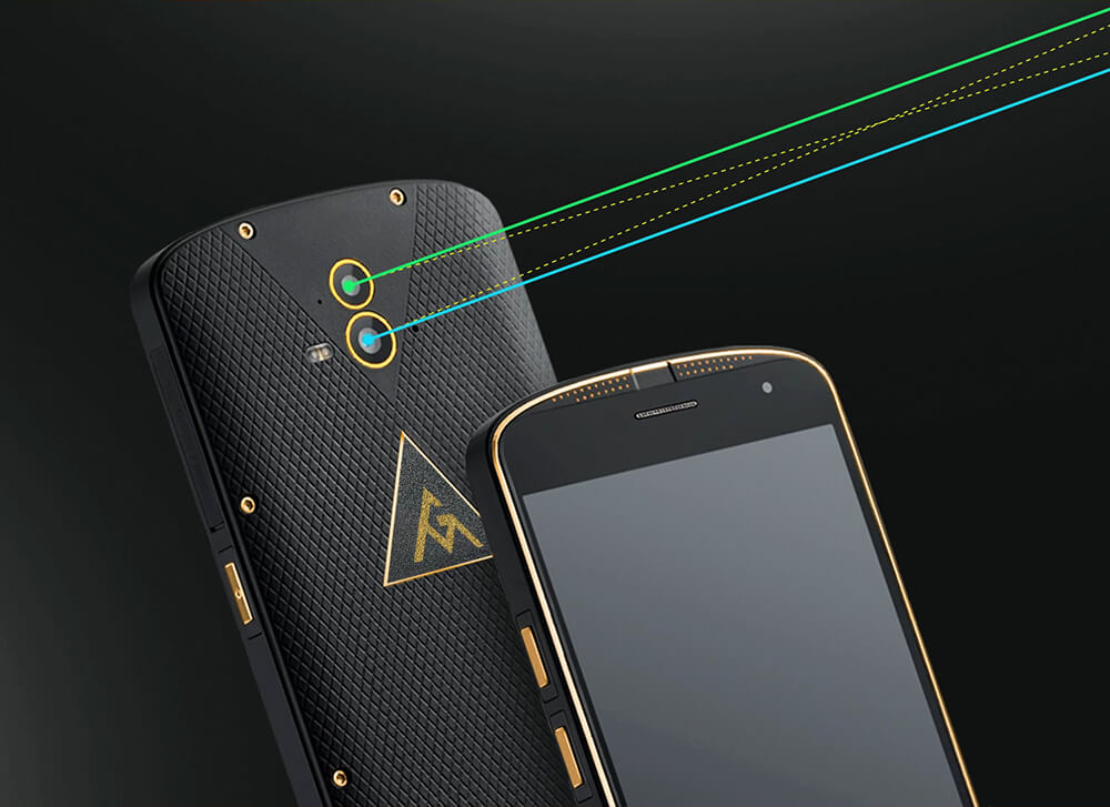 [HK Stock]AGM X1 5.5 Inch 4G LTE Smartphone IP68 Waterproof 4GB 64GB Snapdragon 617 Dual 13.0MP Rear Cam Touch ID NFC 5400mAh Quick Charge VoLte - Gold