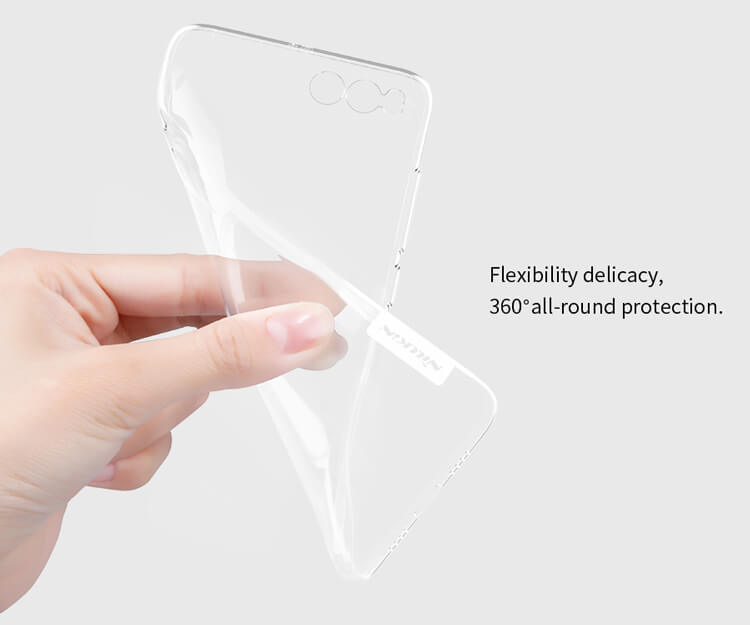 Nillkin Transparent TPU Case Protective Back Cover For Xiaomi Mi6 - Gray