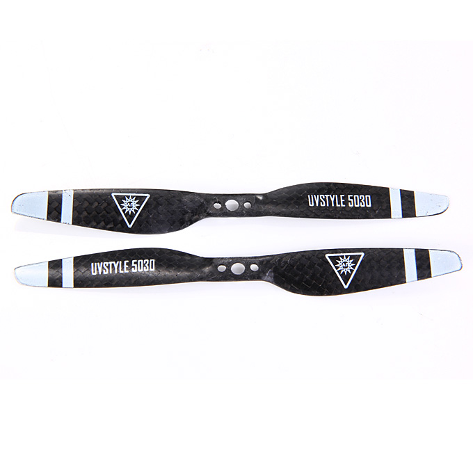 5*3 3K Carbon Fiber 4 Pair 5030 CW / CCW Propeller Props Three Mounting Holes of Propeller for T-motor