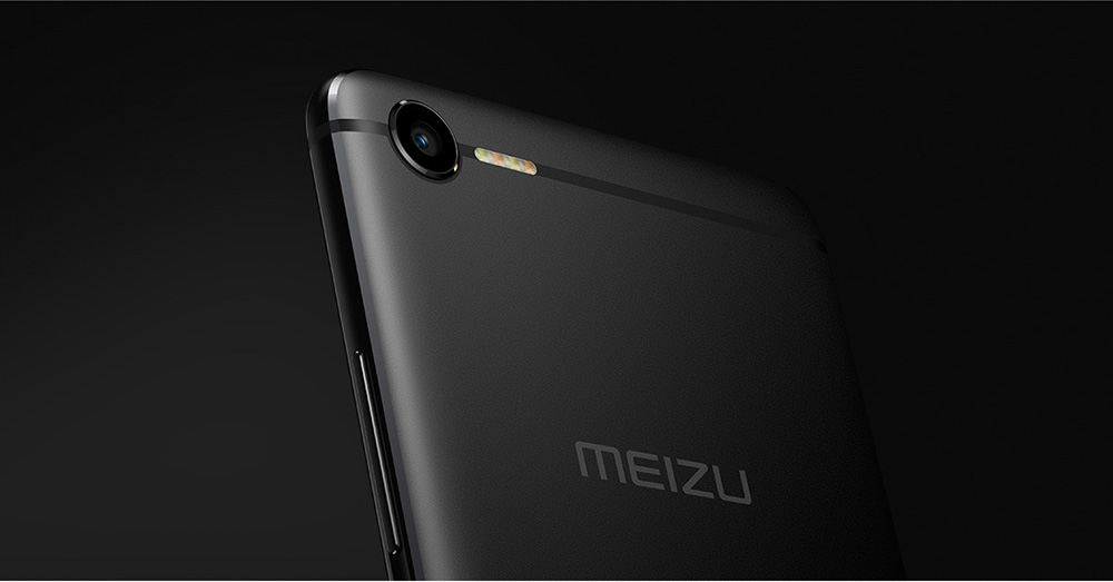 MEIZU Meilan E2 5.5 Inch 4G LTE Smartphone FHD Screen 3GB 32GB Helio P20 13.0MP Cam Flyme 6.0 OS 18W mCharge Metal Body Flashlight Antenna - Black