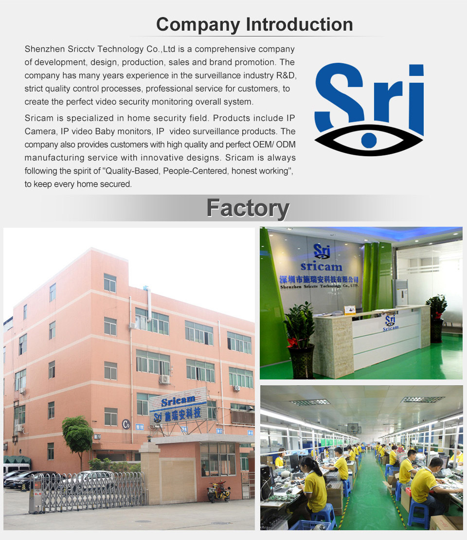 Sricam SP012 WiFi 720P IP Camera Built-in IR-cut Onvif 128GB Micro SD Card Night Vision Indoor P2P PT CMOS Sensor