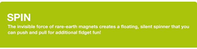 Fidget Think Ink Pen Magnetic Metal Pen Stress Reliever Focus Gift Toys - Silver