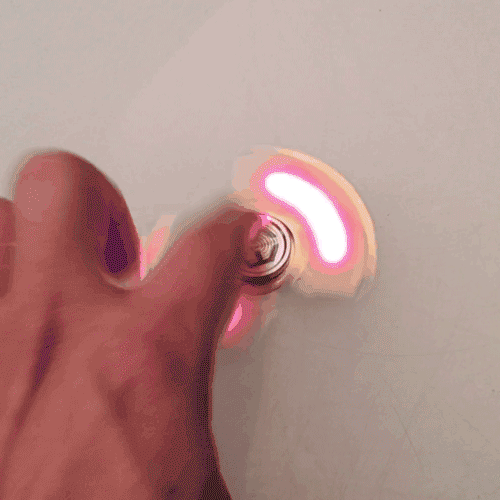 MATEMINCO FLAME EDC Hand Spinner 4 LED Modes CNC Process Germany Silicon Carbide Hybrid Bearings