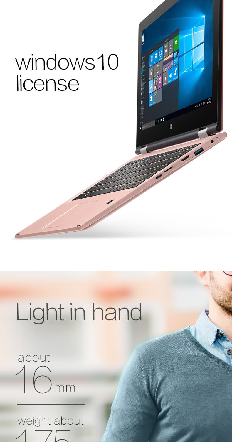VOYO VBook V3 13.3 Inch Notebook Windows 10 Intel Core i5-7200U 3.1GHz 8GB RAM 256GB ROM Dual Core 12000mAh Bluetooth Camera Wifi - Blue