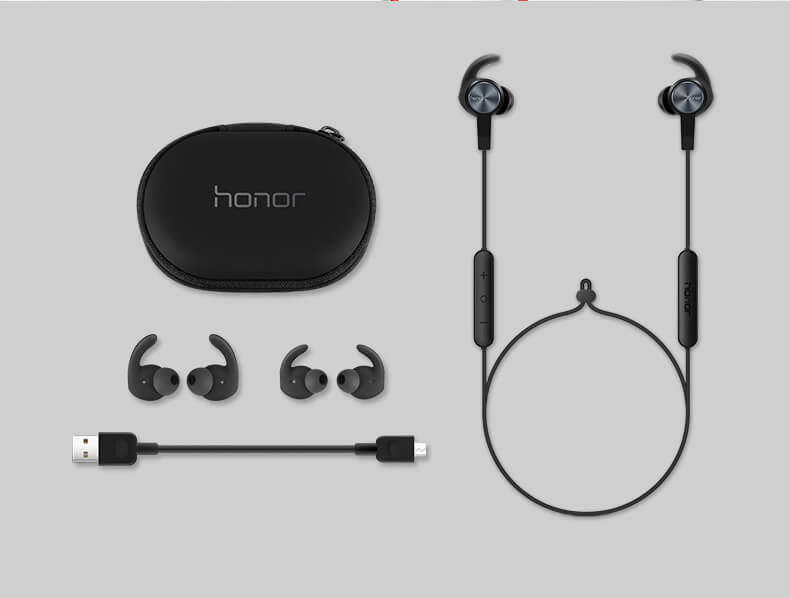 Huawei Honor xSport AM61 Wireless Bluetooth Earphone Headset Magnetic IPX5 Water Resistant with Mic - Black